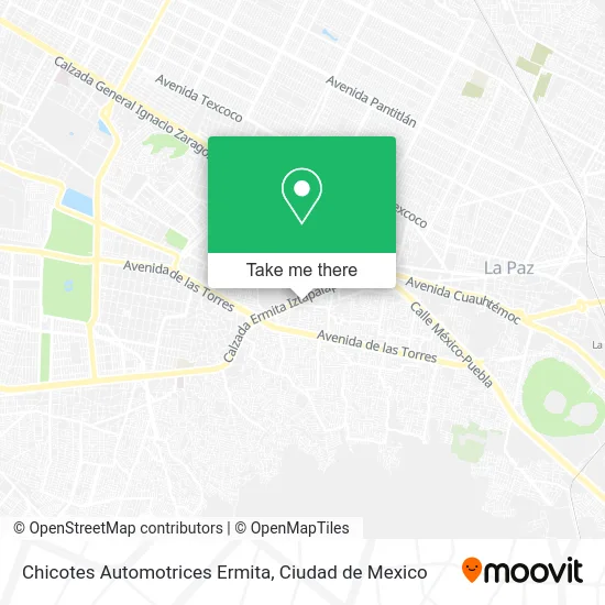 Chicotes Automotrices Ermita map
