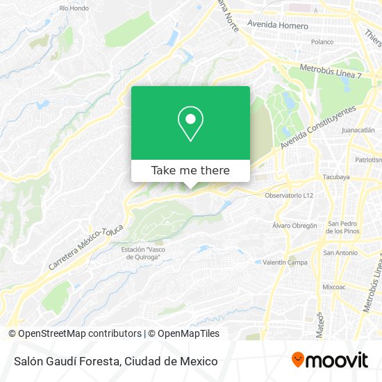 Mapa de Salón Gaudí Foresta
