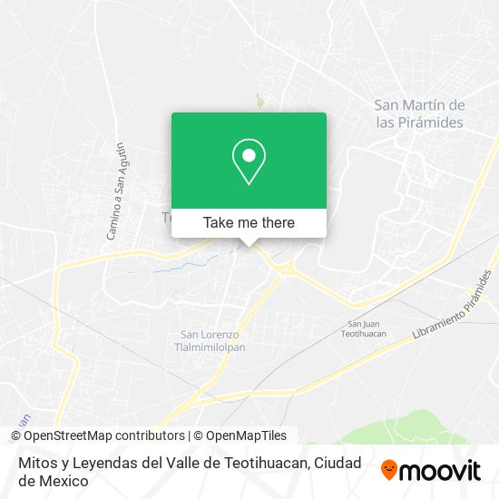 Mapa de Mitos y Leyendas del Valle de Teotihuacan