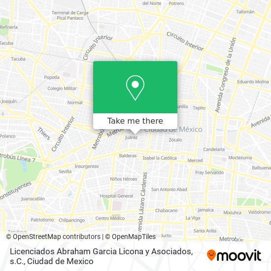 Licenciados Abraham Garcia Licona y Asociados, s.C. map