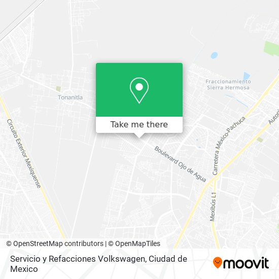 Mapa de Servicio y Refacciones Volkswagen