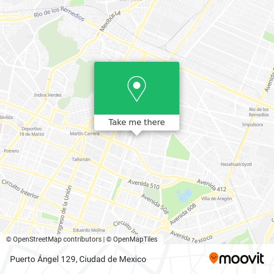 Puerto Ángel 129 map
