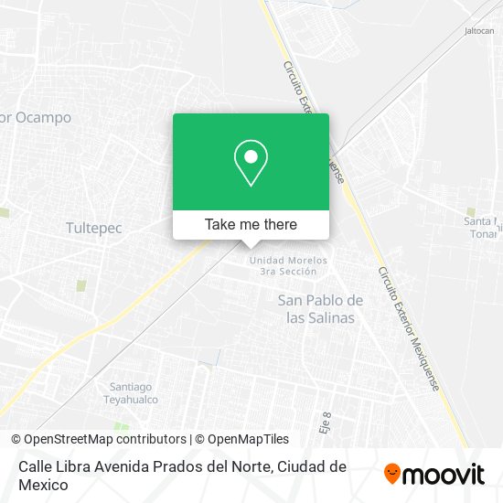 Mapa de Calle Libra Avenida Prados del Norte
