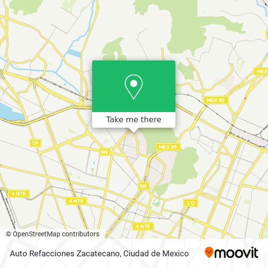 Auto Refacciones Zacatecano map