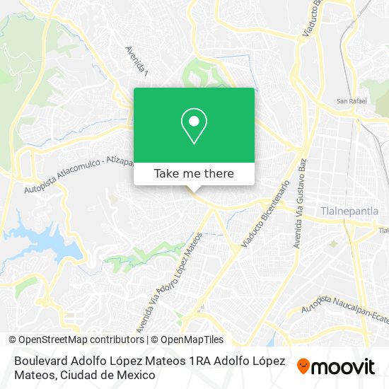 Boulevard Adolfo López Mateos 1RA Adolfo López Mateos map