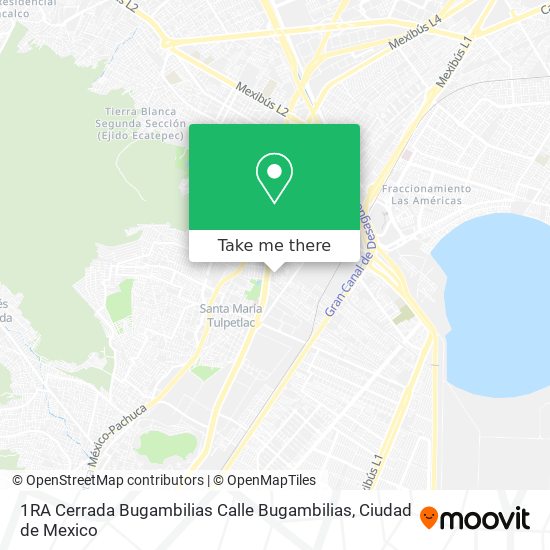 Mapa de 1RA Cerrada Bugambilias Calle Bugambilias