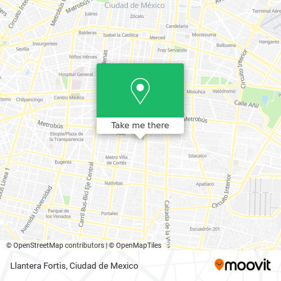 Llantera Fortis map
