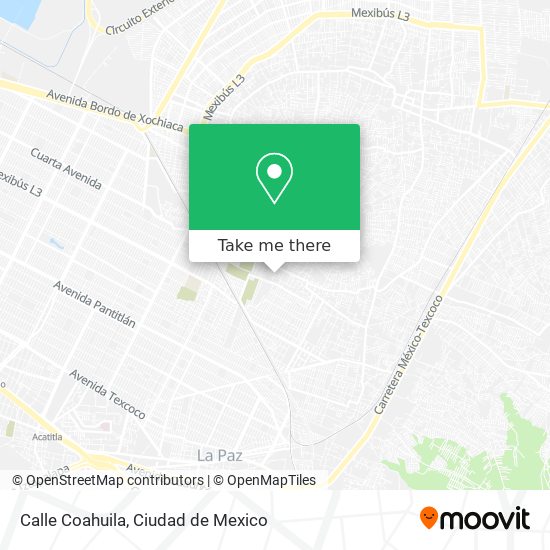 Calle Coahuila map
