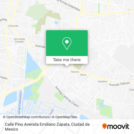 Calle Pino Avenida Emiliano Zapata map