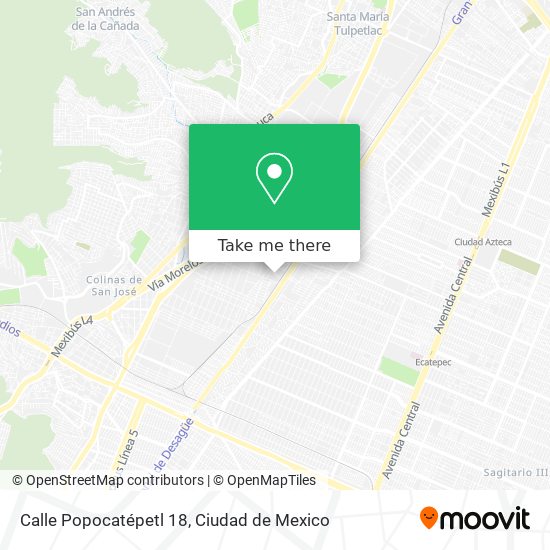 Calle Popocatépetl 18 map