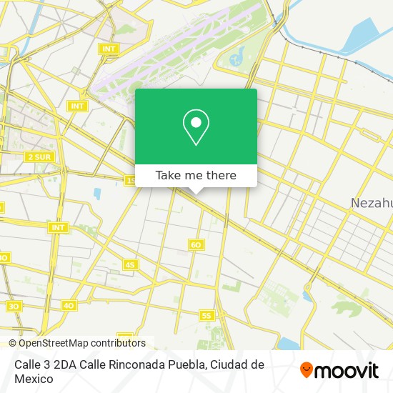 Mapa de Calle 3 2DA Calle Rinconada Puebla