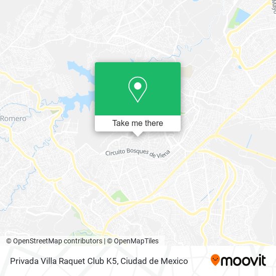 Privada Villa Raquet Club K5, Bosques del Lago map