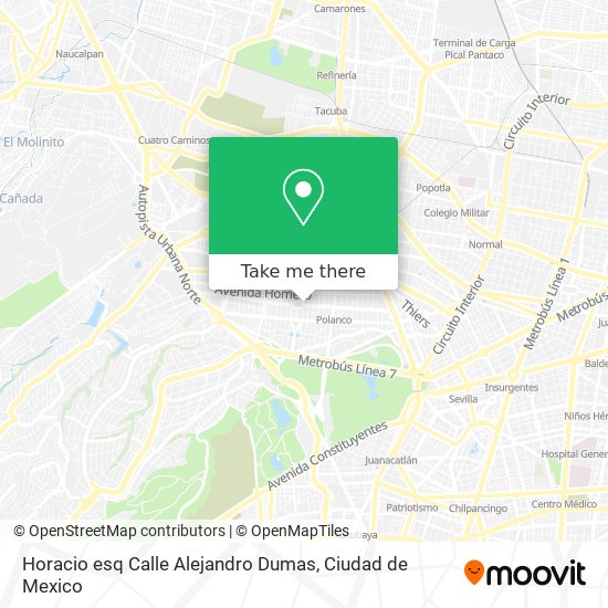 Mapa de Horacio esq Calle Alejandro Dumas