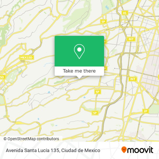 Avenida Santa Lucía 135 map