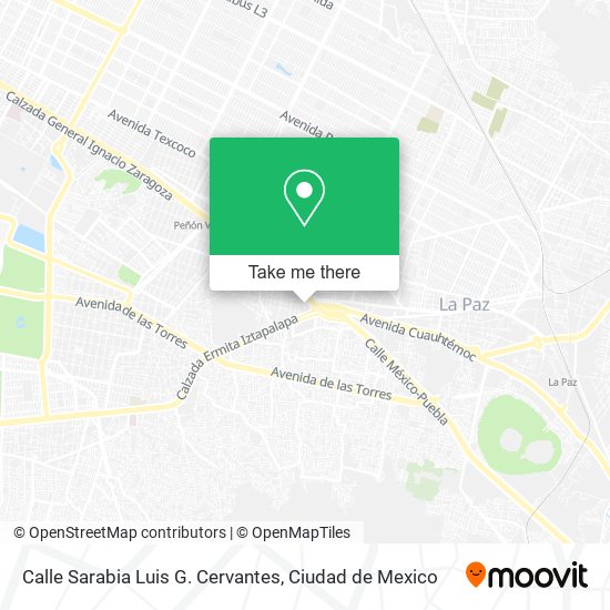 Mapa de Calle Sarabia Luis G. Cervantes