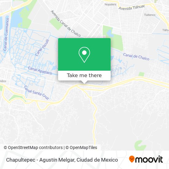 Chapultepec - Agustín Melgar map