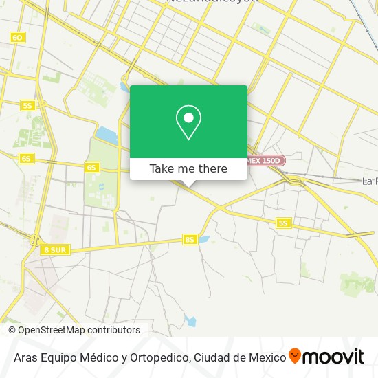 Aras Equipo Médico y Ortopedico map