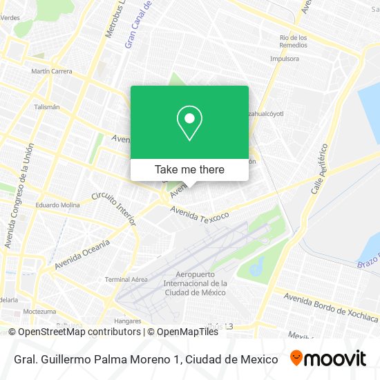 Gral. Guillermo Palma Moreno 1 map