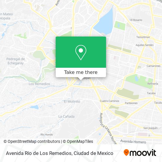 Avenida Río de Los Remedios map