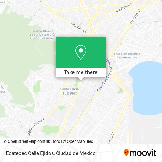 Ecatepec Calle Ejidos map