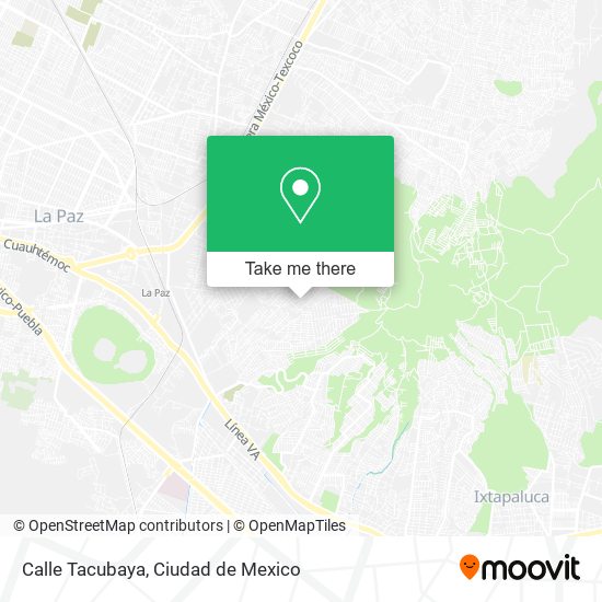 Calle Tacubaya map