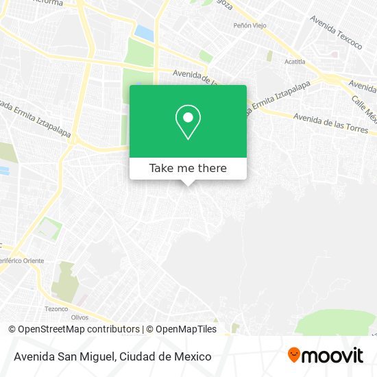 Mapa de Avenida San Miguel
