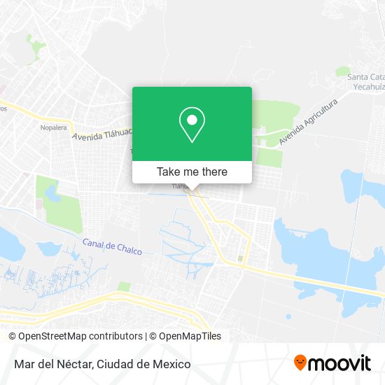 Mar del Néctar map