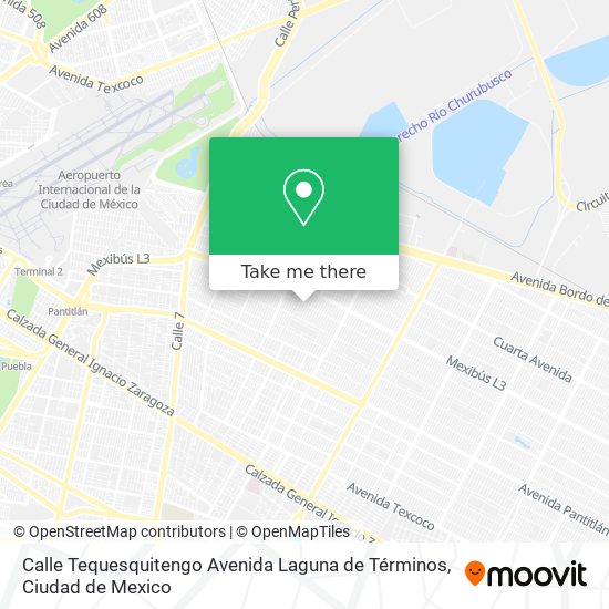 Calle Tequesquitengo Avenida Laguna de Términos map