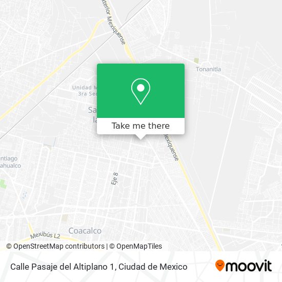 Mapa de Calle Pasaje del Altiplano 1