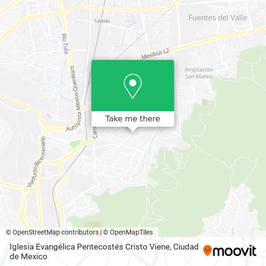 Iglesia Evangélica Pentecostés Cristo Viene map