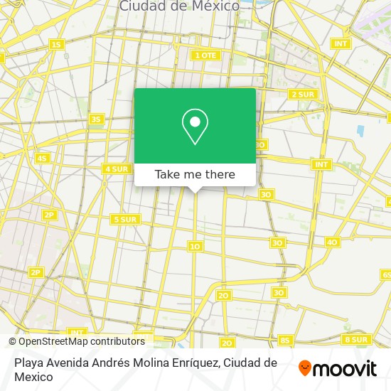 Mapa de Playa Avenida Andrés Molina Enríquez