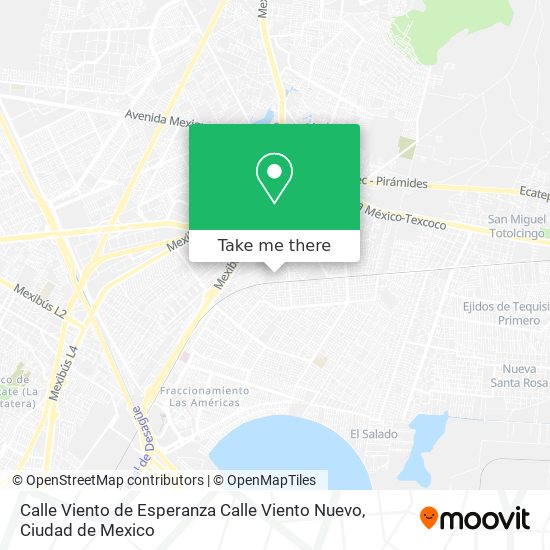 Calle Viento de Esperanza Calle Viento Nuevo map