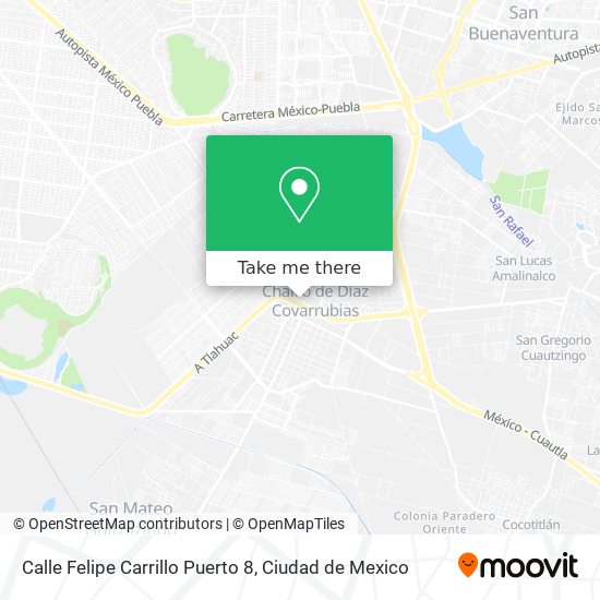 Mapa de Calle Felipe Carrillo Puerto 8