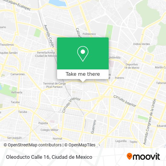 Oleoducto Calle 16 map