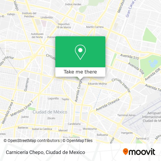 Mapa de Carnicería Chepo