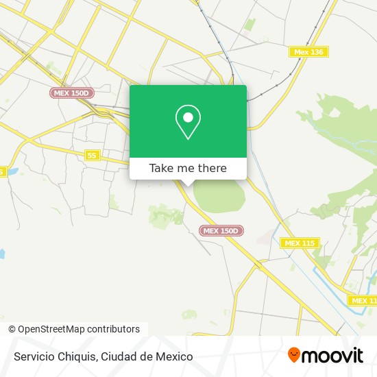 Servicio Chiquis map