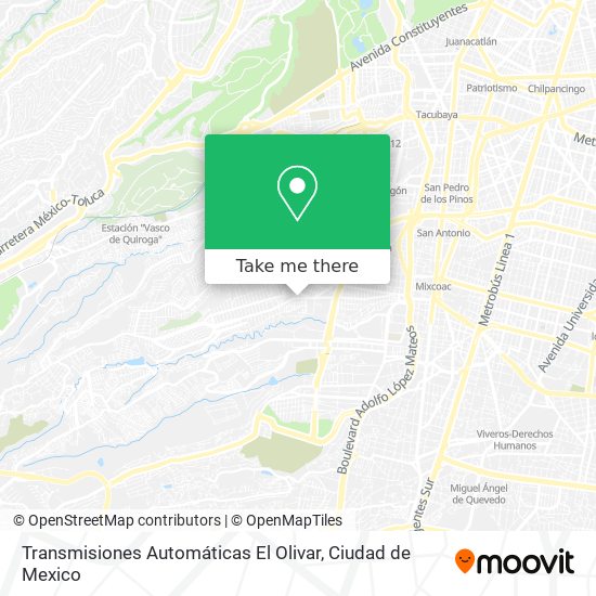 Transmisiones Automáticas El Olivar map