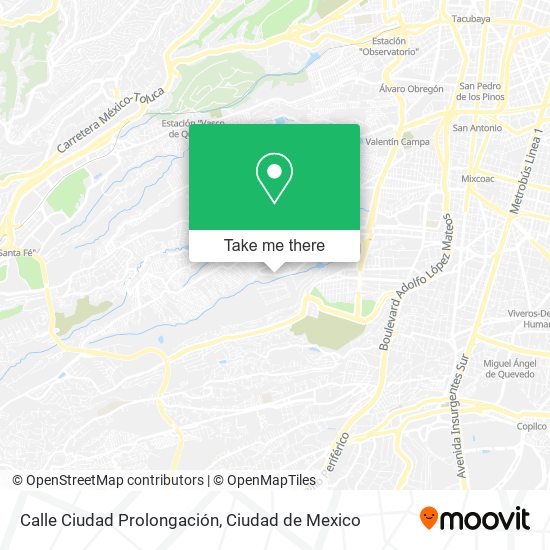 Calle Ciudad Prolongación map
