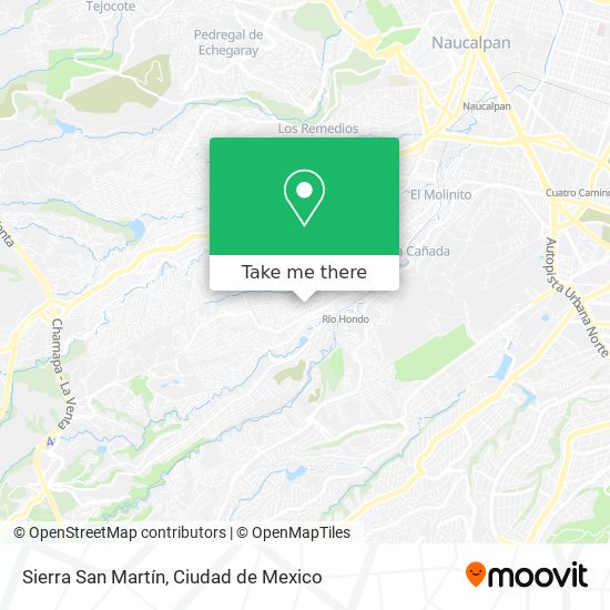 Sierra San Martín map