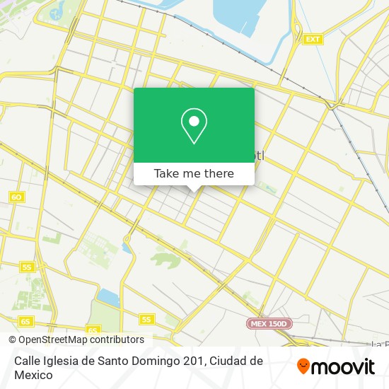 Mapa de Calle Iglesia de Santo Domingo 201