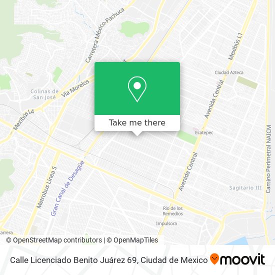 Calle Licenciado Benito Juárez 69 map
