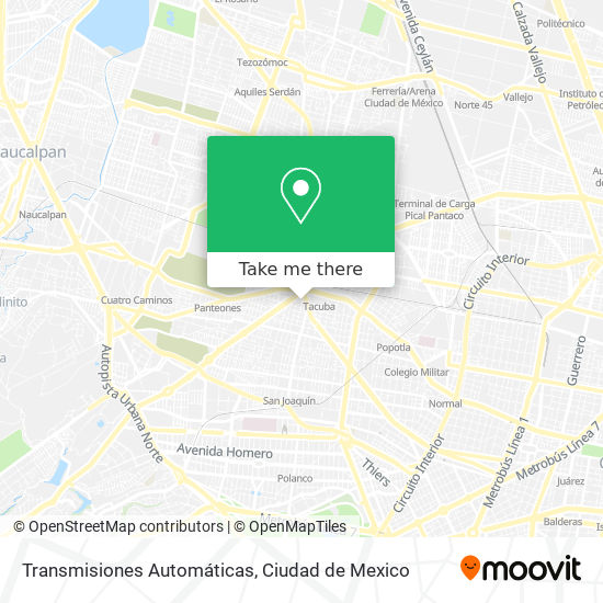 Mapa de Transmisiones Automáticas