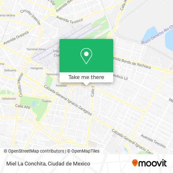 Miel La Conchita map