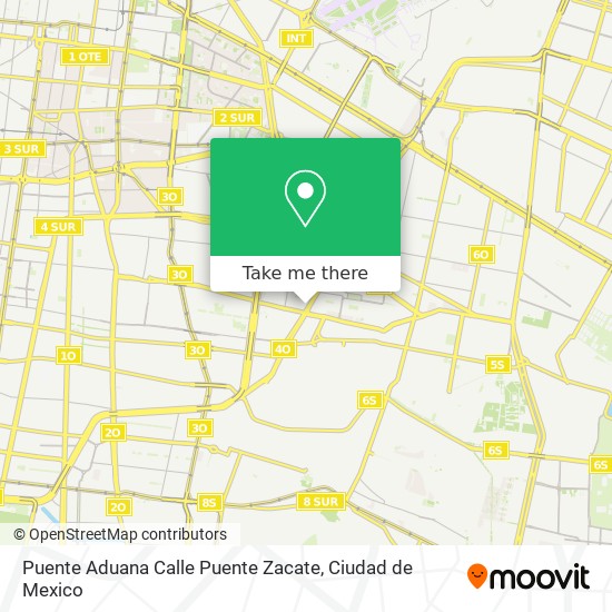 Puente Aduana Calle Puente Zacate map