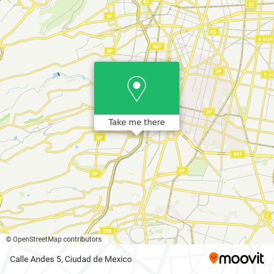 Calle Andes 5 map