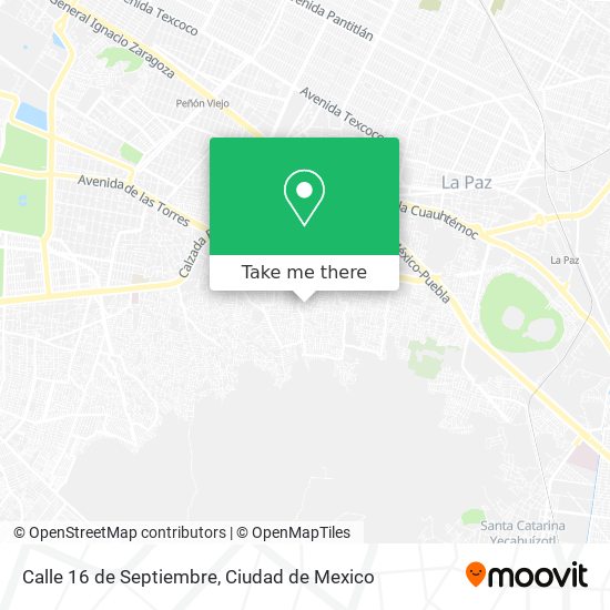 Mapa de Calle 16 de Septiembre