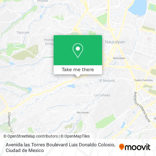 Avenida las Torres Boulevard Luis Donaldo Colosio map
