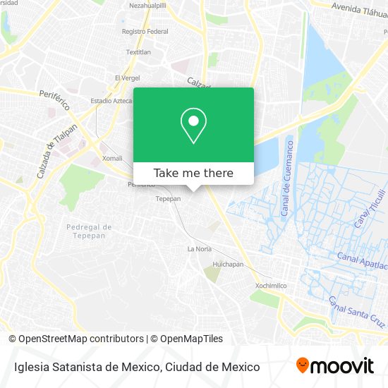 Iglesia Satanista de Mexico map