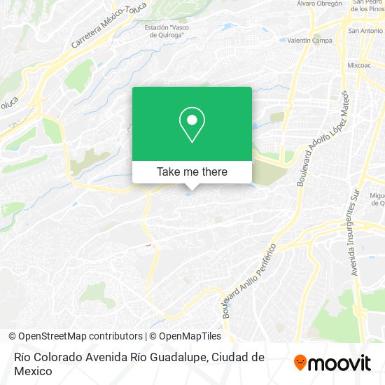 Río Colorado Avenida Río Guadalupe map