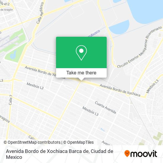 Mapa de Avenida Bordo de Xochiaca Barca de